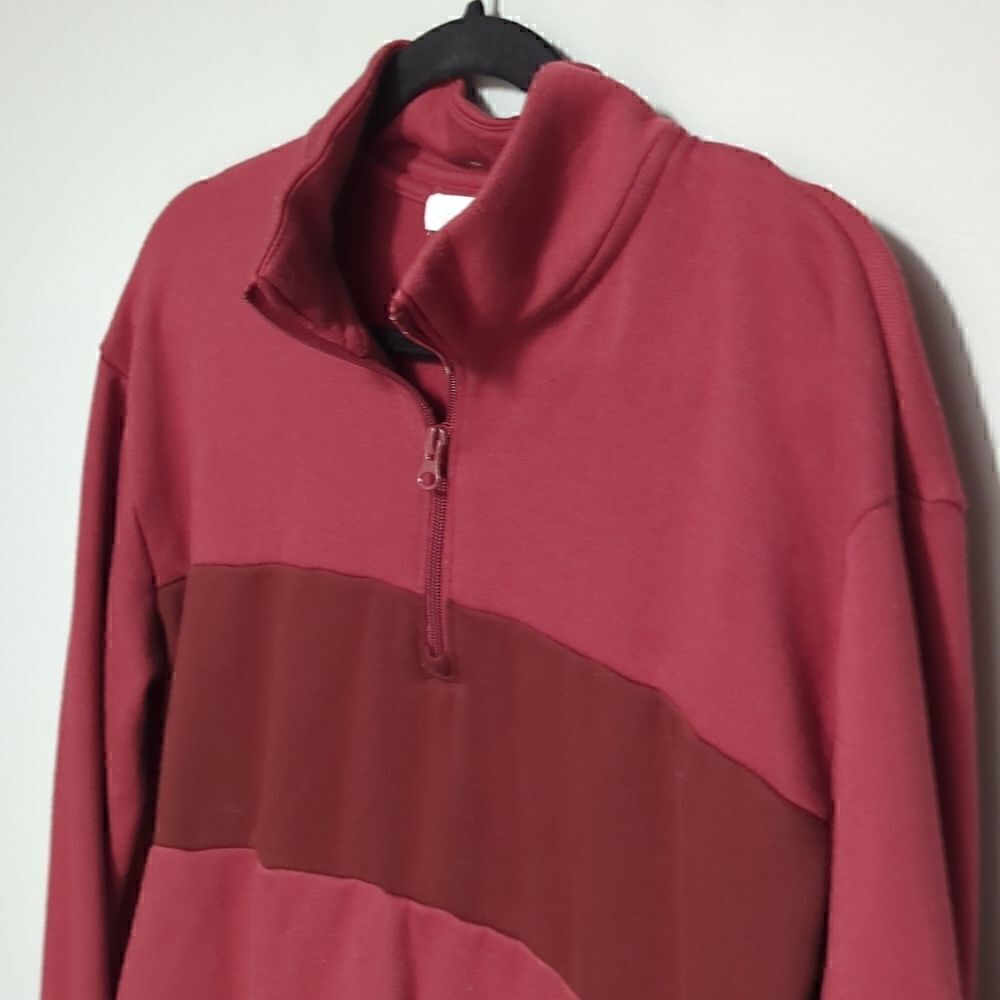 Colsie Red Quarter Zip Pullover - Picture 2 of 6